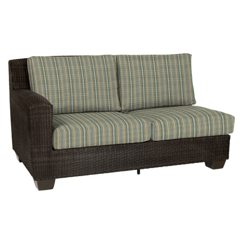 Saddleback Outdoor 2 - Seat Loveseat, Impact Vapor Gray Sunbrella®, Coffee