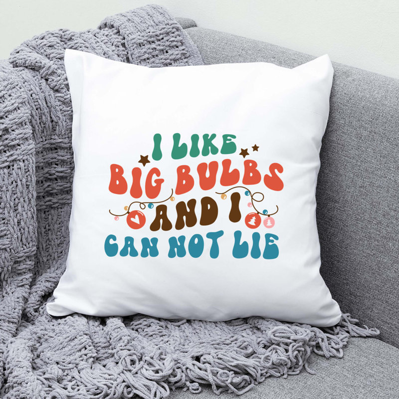 ChristmasFunny-13 Reversible Throw Pillow, 14" x 14"