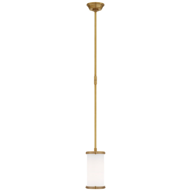 Thomas O'brie Calliope 1 - Light Pendant, Polished Nickel, 14.75" H x 5.25" W x 5.25" D