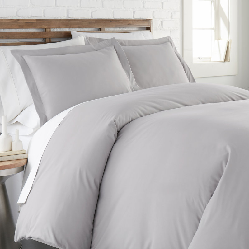 Classic Collection By Southshore Fine Linens Microfiber Duvet Cover Set, King Duvet Cover + 2 King Shams, Black
