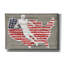 «Usa Flag And Runningback» par Art Licensing Studio, art mural sur toile-688600721