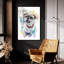 Art mural en verre Winston Porter «Cute Animals Shih Tzu In Glasses» par Lindsay Kivi-346838277