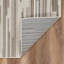 Tapis d'extérieur gris abstrait résistant aux taches 3 pi x 5 pi