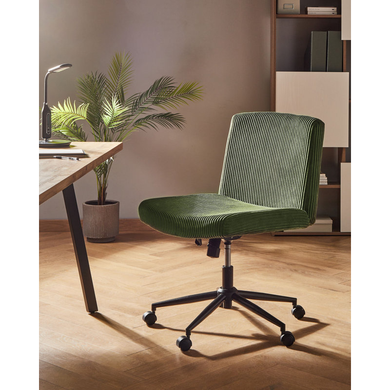 Corduroy Office Chair, Green