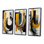 «Modern Green Art Deco», 3 pièces sur toile