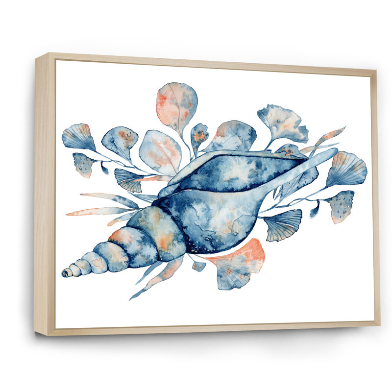 «Under Water Floral Reef Bouquet», reproduction d'art sur toile nautique et côtière, H 12 po x l 20 po x P 1 po