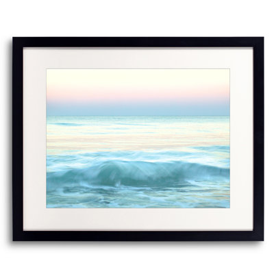 Breaking Waves At Twilight Print by Bruce Heinemann
