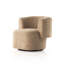 Centrale Tybalt Swivel Chair - Sheepskin Camel-344650424