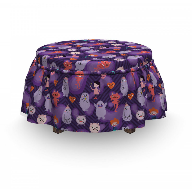 Box Cushion Ottoman Slipcover