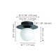 Nasim Single Light Glass Flush Mount