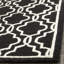 Tapis noir en laine fait à la main Cannen-1797266296