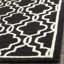 Tapis noir en laine fait à la main Cannen-1797266301