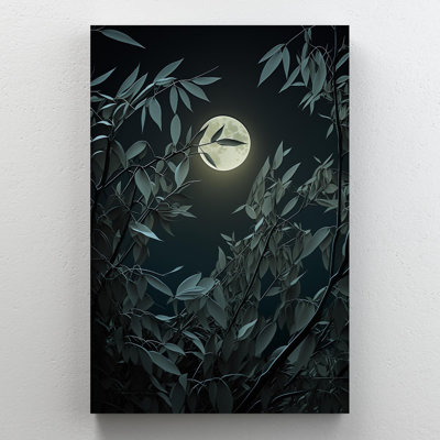 " Eucalyptus Branches Under The Mooonlight "