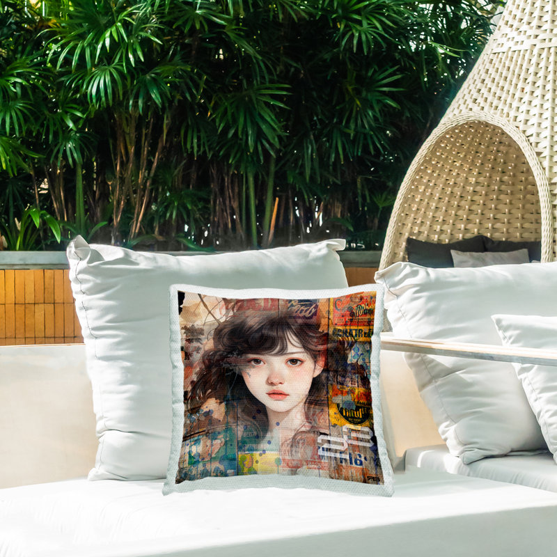 Housse et insert de coussin décoratif en polyester