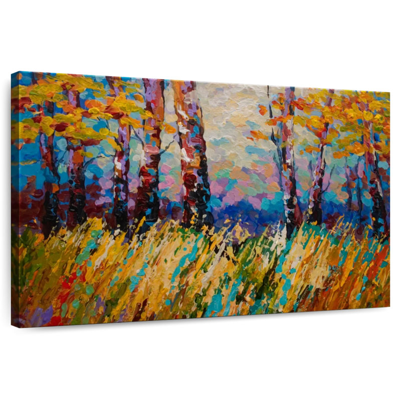 Harnek abstrait automne I, H 26 po x l 39 po