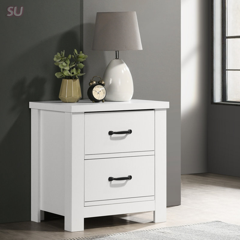 Table de chevet 2 tiroirs 21,5 po
