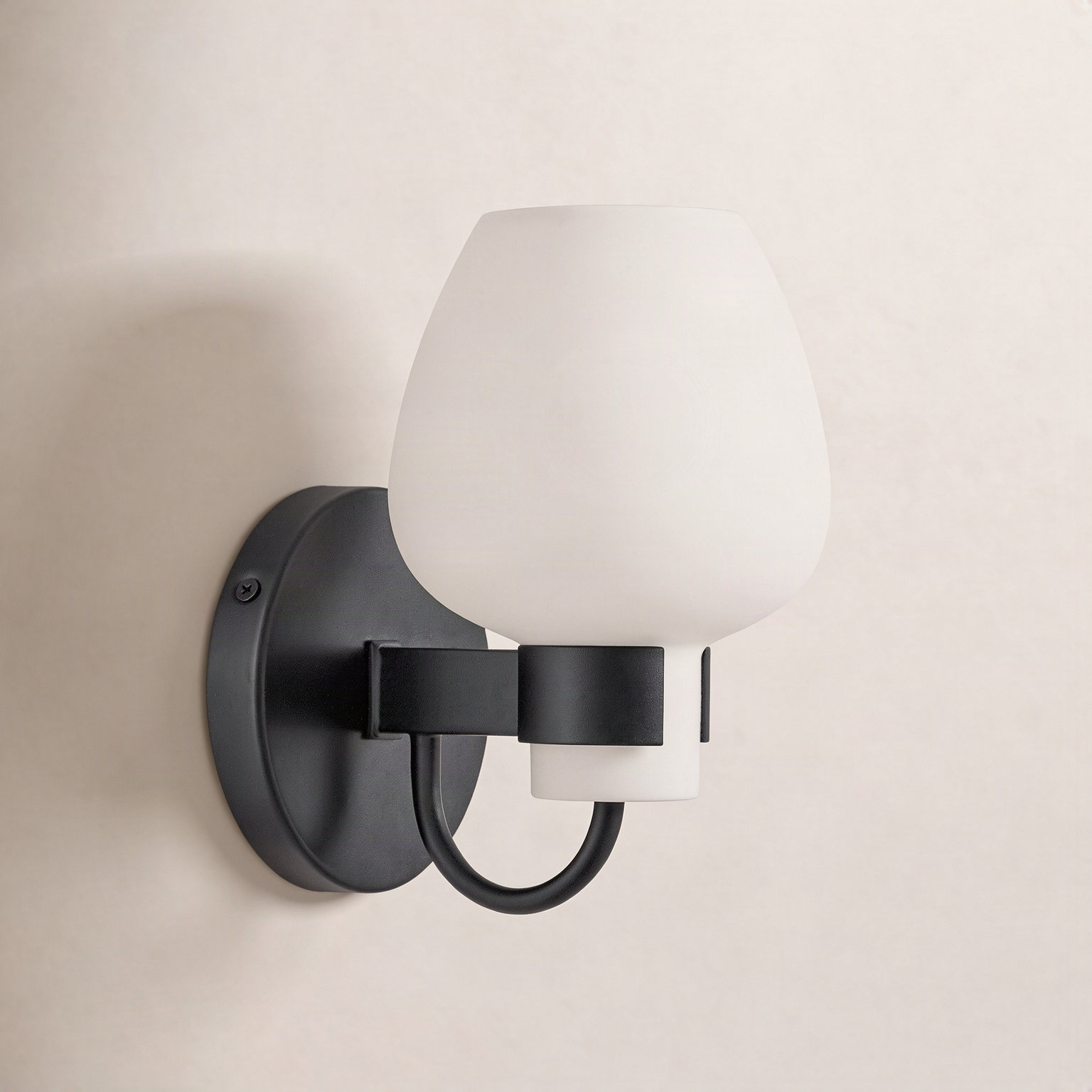 Arcana Single Light Vanity Light, Black