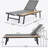 CHAISE LOUNGE WITH ATTACHED WOOD SIDE TABLE, 1PC, (62756.00BLK)