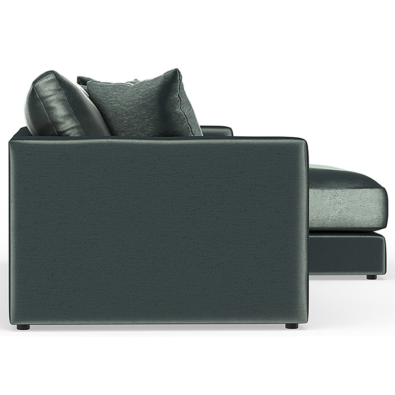 Chuf surdimensionné rond trois pièces Rondale, Mélange de polyester vert