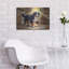  «Bernes Mountain Dog In The Kitchen» par Rich Monet, art mural en métal, 24 po x 16 po