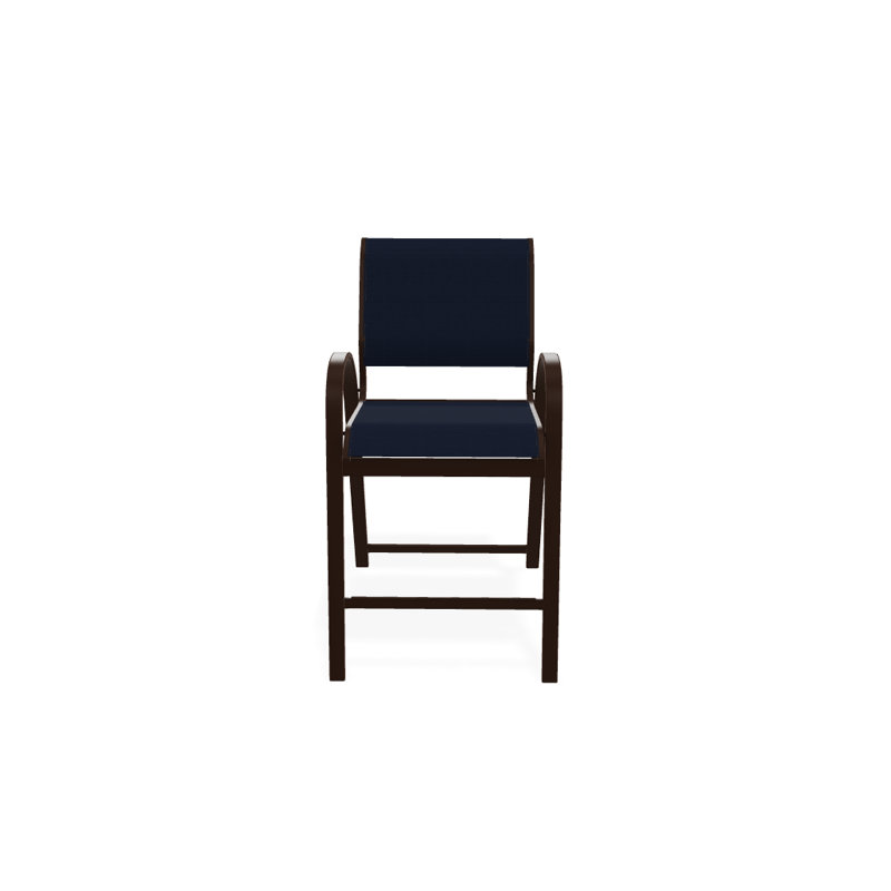 Tabouret de bar 42 po Holna, Bleu marine 13D Sunbrella®, Kona texturé