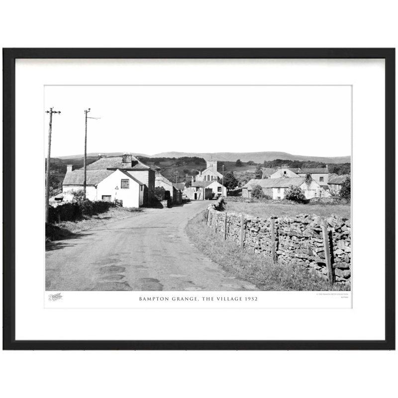 Bampton Grange, The Village 1952 by Francis Frith - Single Picture Frame Print, 28cm H x 36cm W x 2.3cm D