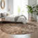Premium Machine Washable Cerrito AMF577 Chocolate Rug