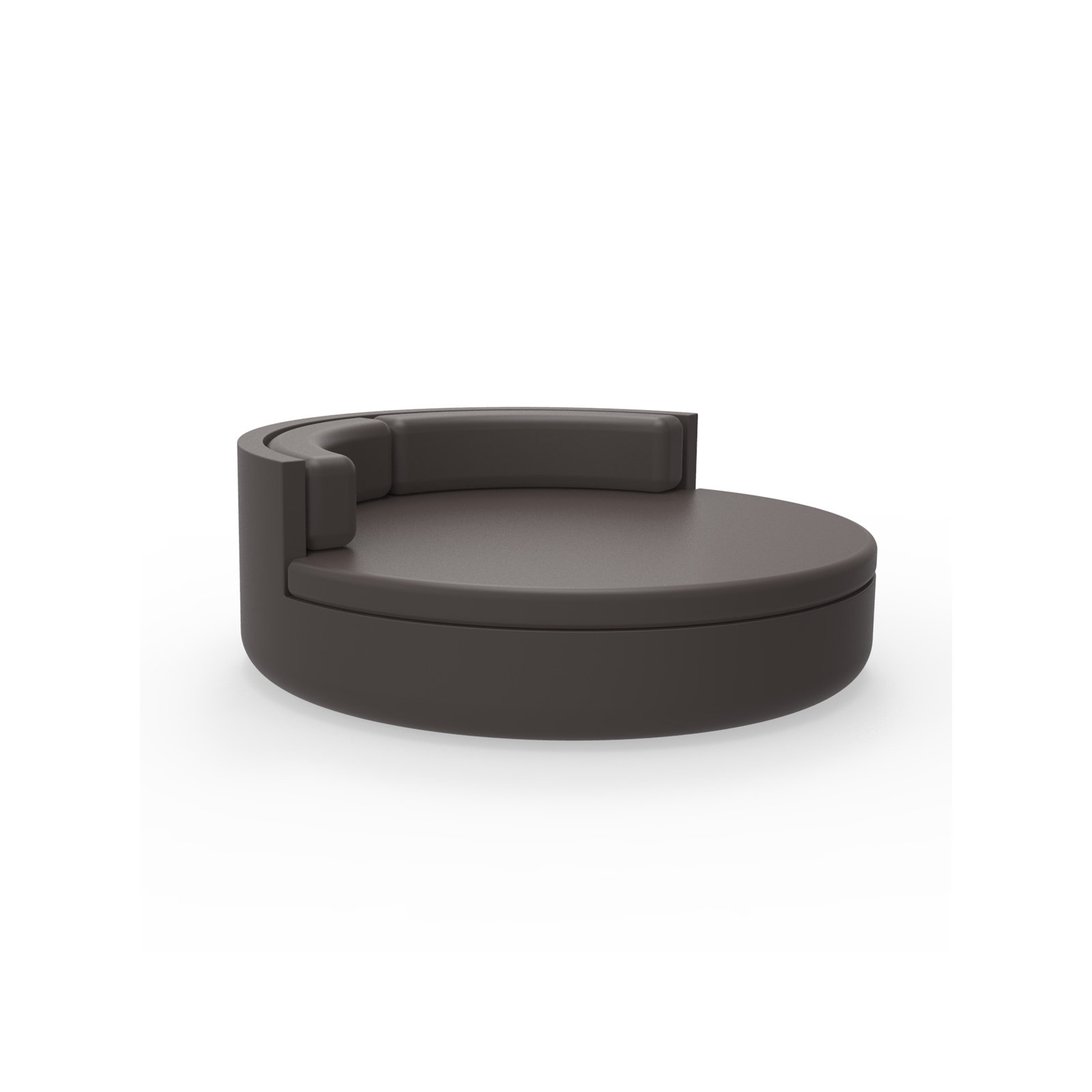 Ulm - Daybed Fixed Backrest - 70.75"Dia - Basic, Bronze