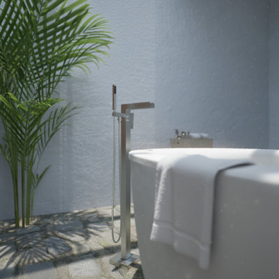Floor Waterfall Faucet with Diverter