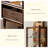 Modern Nut-Brown Solid Wood Display Stand