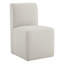 Bralan Polyester Blend Upholstered Side Dining Chair with Casters-2125657200