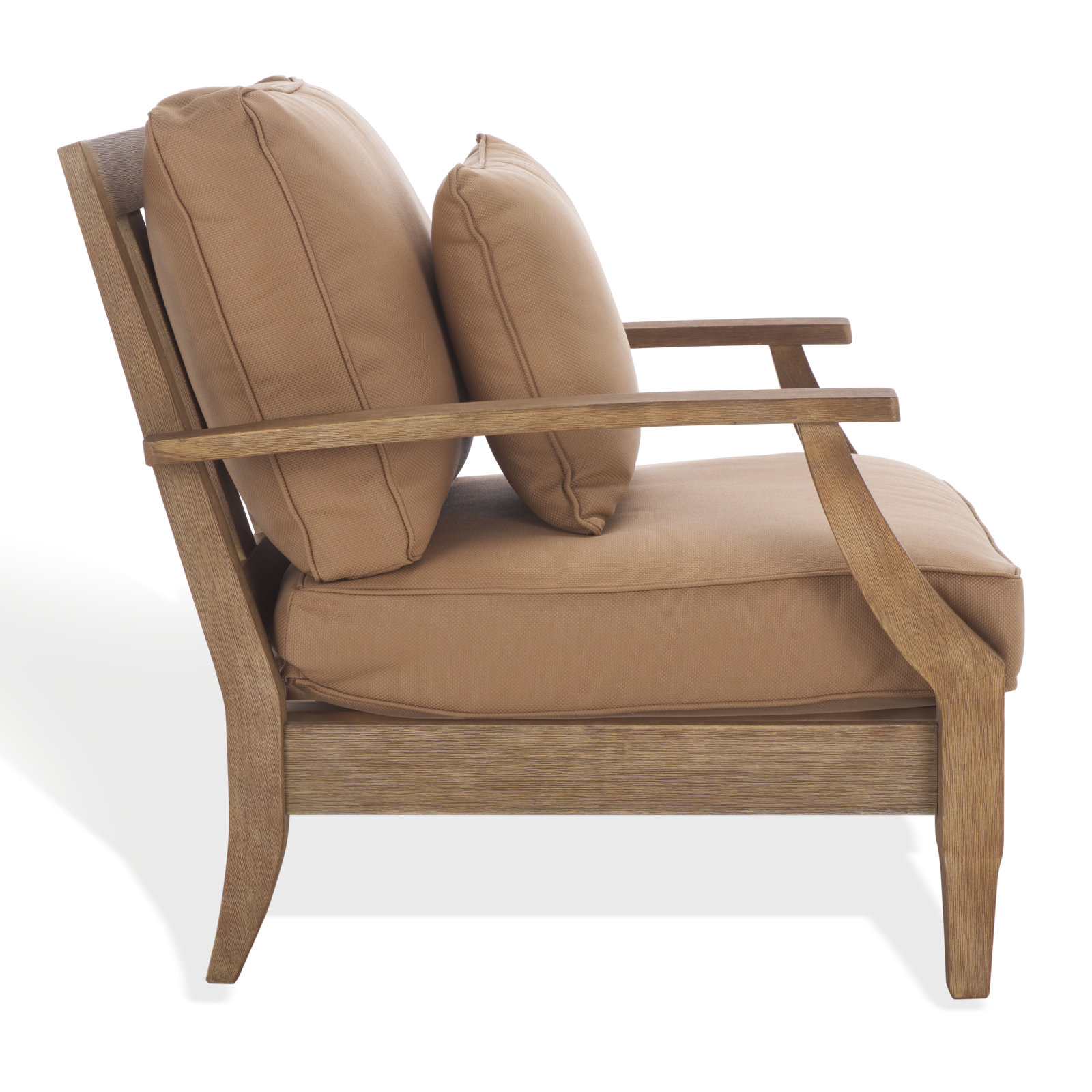 Samya Eucalyptus Patio Lounge Chair, Natural, Brown