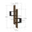 Modern Wall Shelf in Sapphire Oak & White, 21.2 x 42.5 x 7.7 inches | 100% Melamine Coated Particle Board, Thickness: 0.7 inches | Numerous Shelves, Wall-Mountable Design, Perfect for Home or Office Decor-105158818