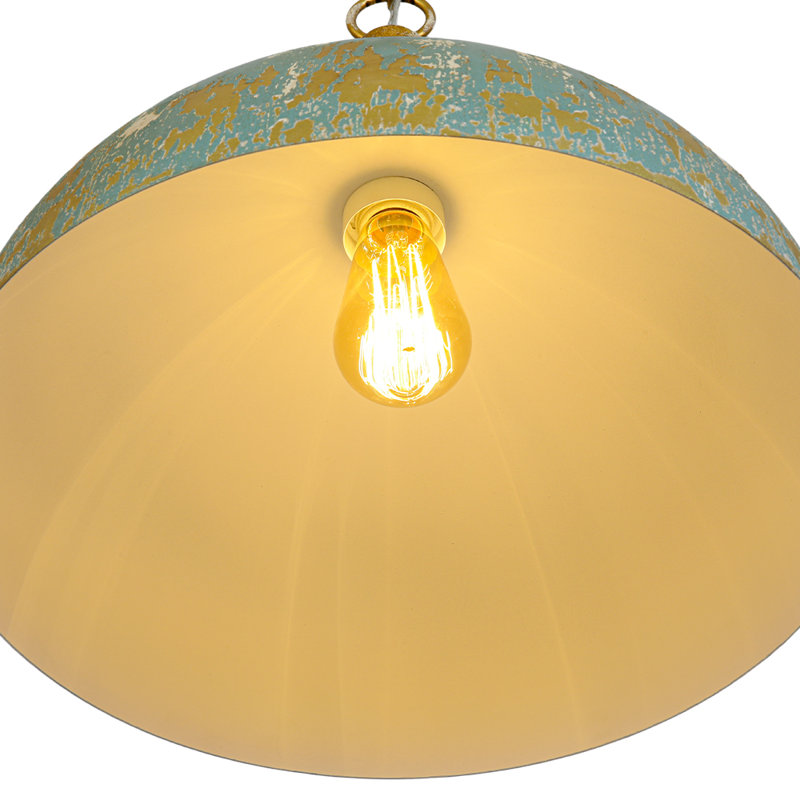 Luminaire suspendu industriel en métal 1 lumière