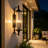 32.7'' Glass Shade Outdoor Wall Light
