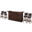 Ensemble de bar 84 po avec quatre tabourets By RAM Game Room-97969175