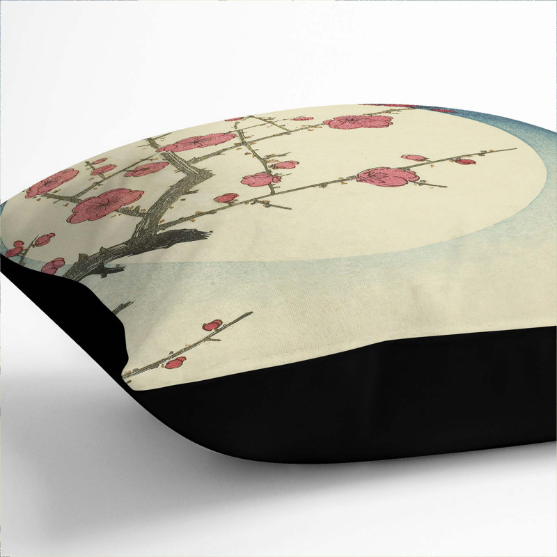 Square Throw Cushion, 40cm H x 40cm W x 15cm D, Black