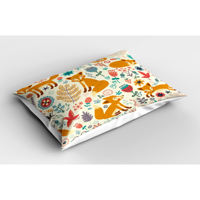 Nursery Polyester Floral Sham Set, King