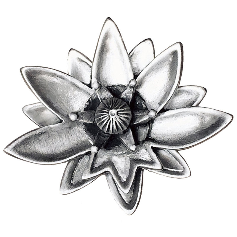 Poignée fantaisie surdimensionnée Botanical, Satin