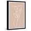 «One Line figure», reproduction encadrée-2075079497