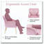 Fauteuil d'appoint en velours, chaises de salon rembourrées modernes-1668202092
