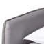 Lit de jour simple en velours gris clair Alishia Baxton Studio Finch-102079534