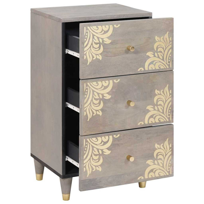 Solid Wood 40cm W 3 - Drawer Chest of Drawers