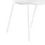 Bali Pair of Kitchen Chairs - Ribbed Plastic Seat with Matching Metal Legs-317693699