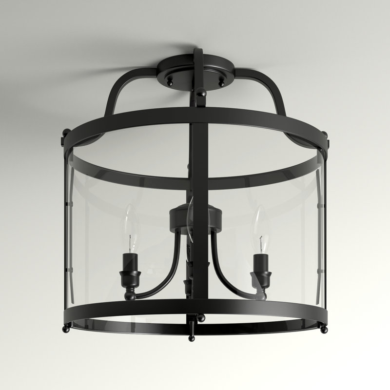 Aarav Glass Semi Flush Mount