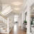 Modern Linen Drum Flush Mount Ceiling Light With 5- 5-Cct-1620556190