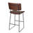 Andoche Faux Leather Iron Frame Upholstered Stool-66324907-118658269
