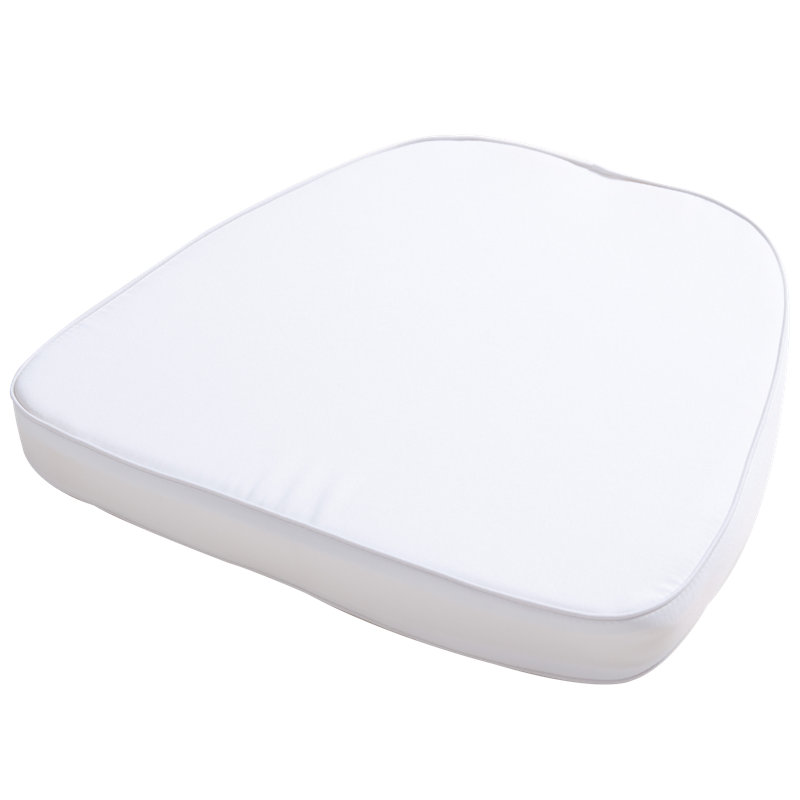Outdoor 2'' Dining Chair Seat Cushion, White