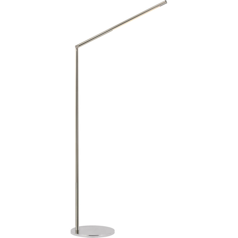 Kelly Wearstler Cona Large Articulating Floor Lamp, Polished Nickel