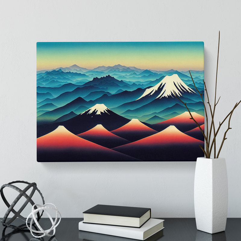Japanese Mountain Sunrise Vol.4 - Wrapped Canvas, 50cm H x 76cm W x 3cm D